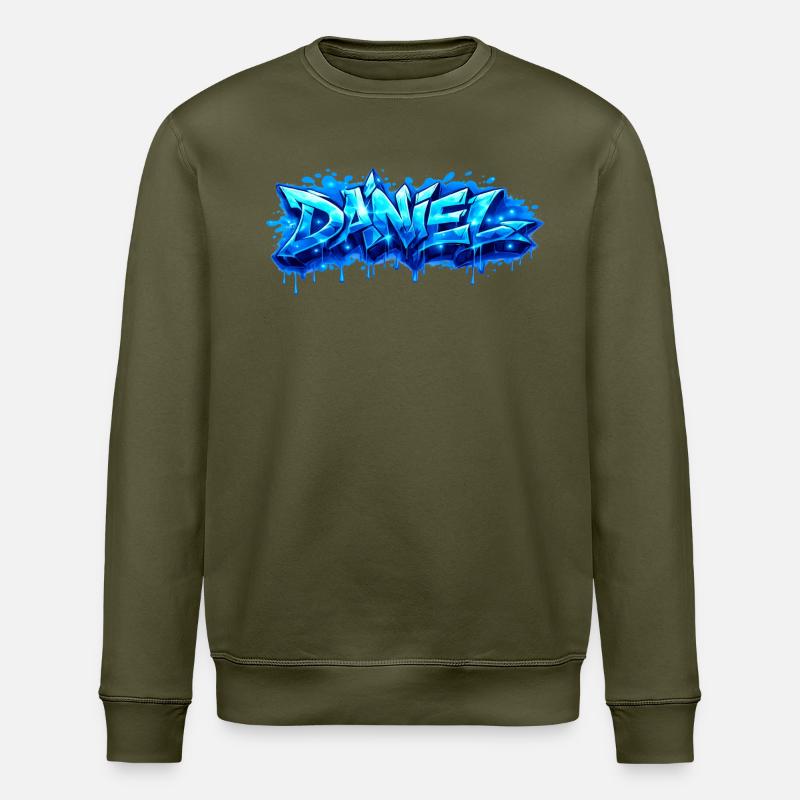 Graffiti DANIEL Name Geschenk Ideal druckbar - Stanley/Stella Unisex Bio-Sweatshirt ROLLER - Khaki