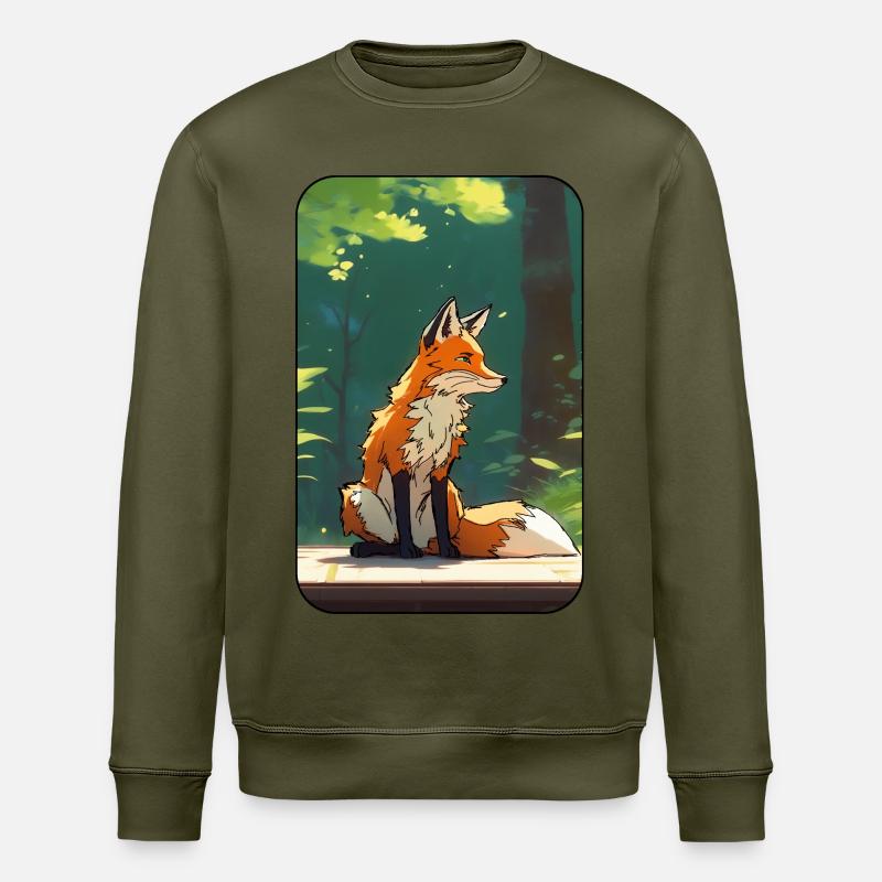 Fuchs im Wald - Stanley/Stella Unisex Bio-Sweatshirt ROLLER - Khaki