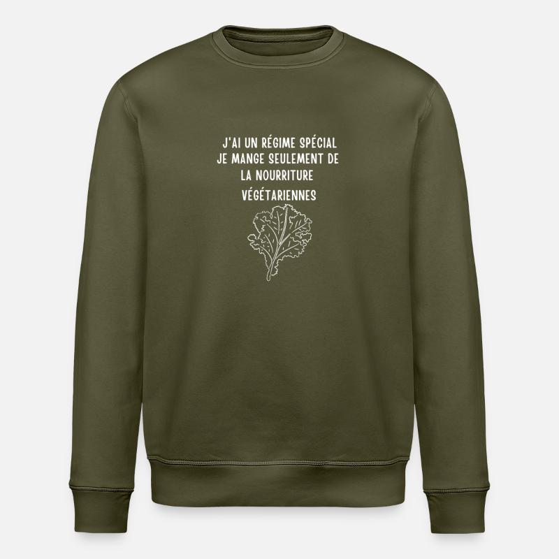 Humour Vert Vegan - Sweat bio ROLLER Stanley/Stella Unisexe - kaki