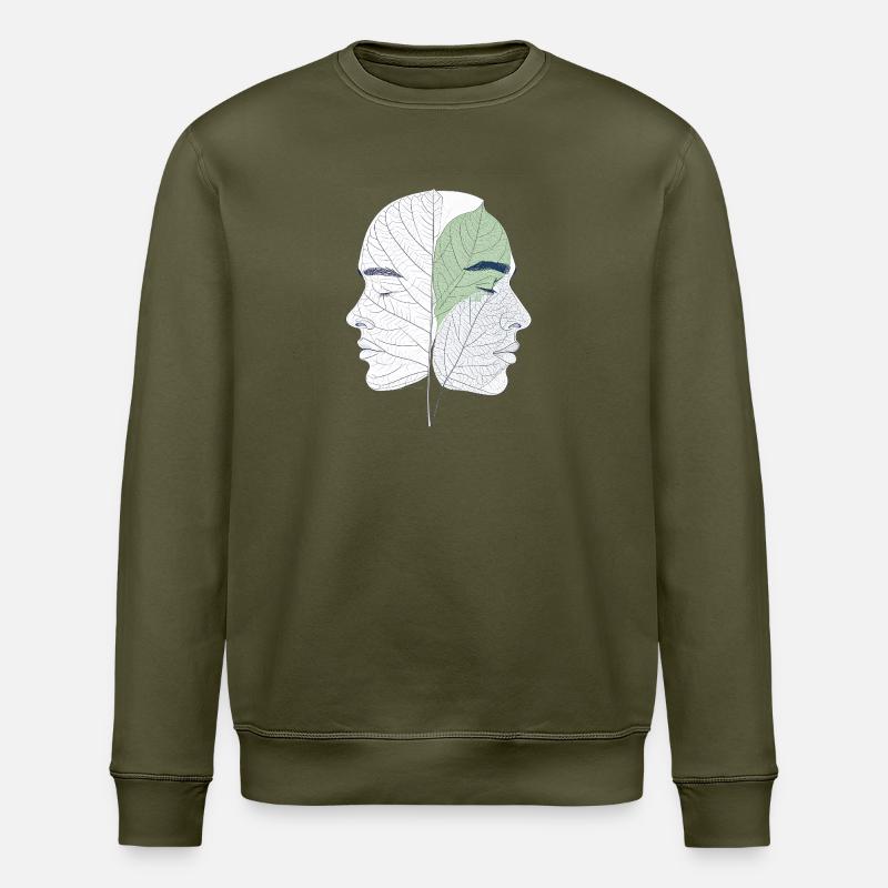 A mind rooted in nature - Stanley/Stella ROLLER Unisex Organic Sweatshirt - khaki
