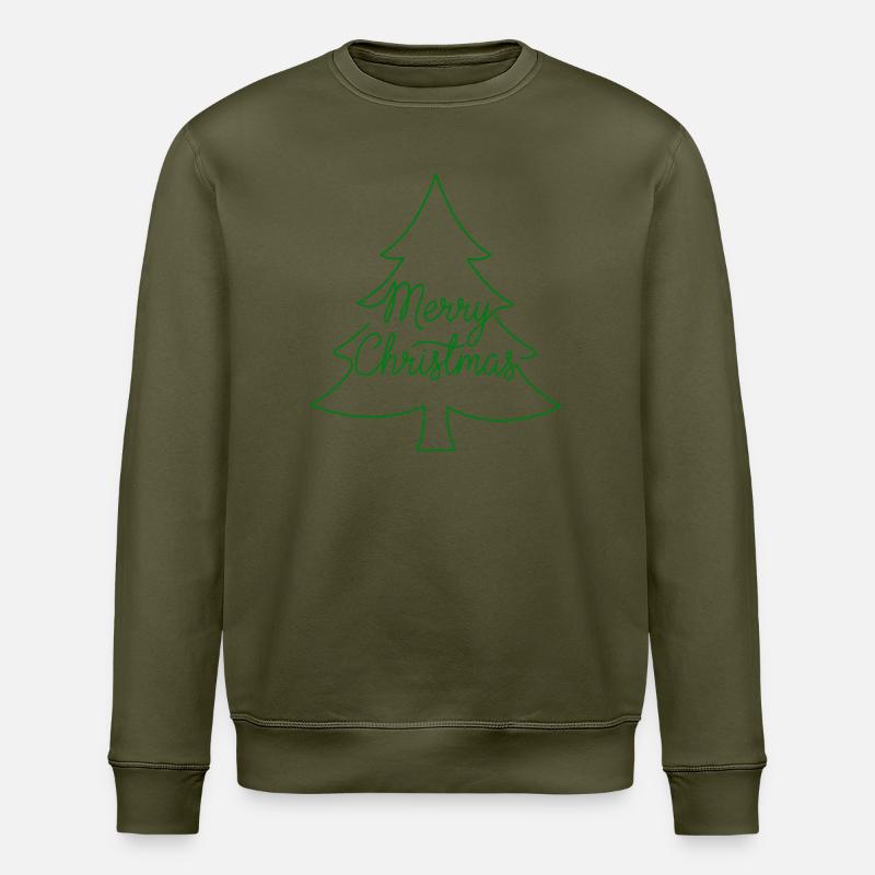 Joyeux sapin de Noël - Sweat bio ROLLER Stanley/Stella Unisexe - kaki