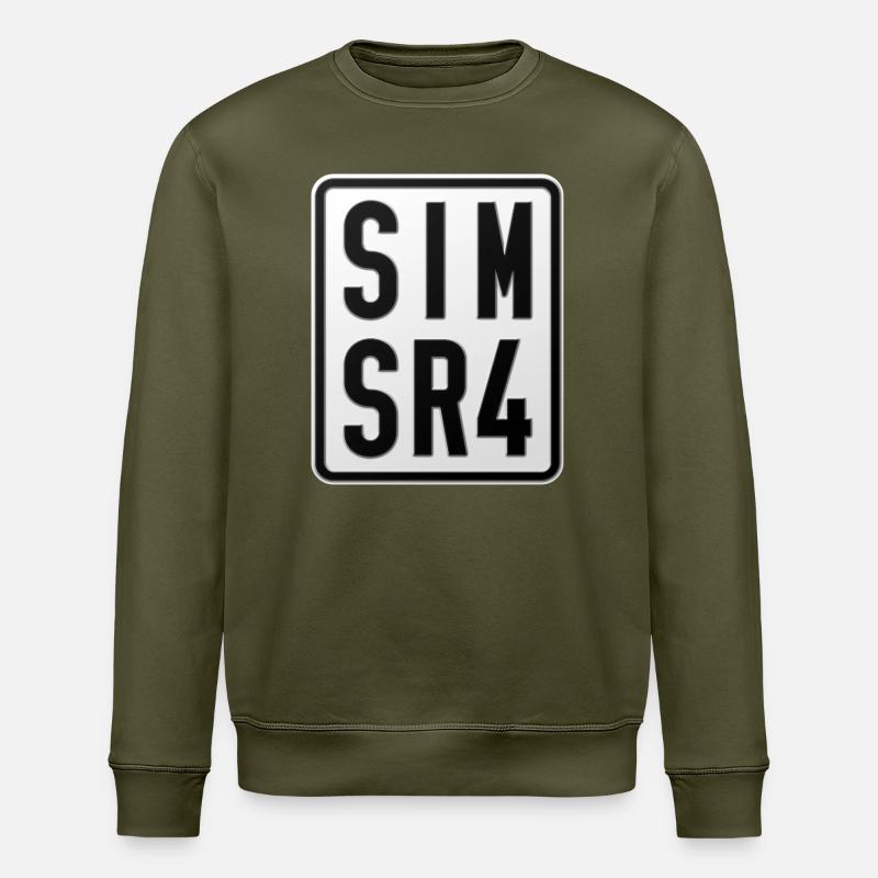 Simson SR4 Moped Kennzeichen - Stanley/Stella Unisex Bio-Sweatshirt ROLLER - Khaki