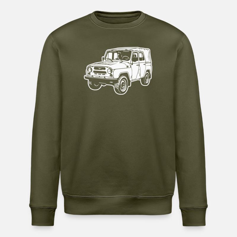 UAZ Geländefahrzeug (Differenzbild) - Stanley/Stella Unisex Bio-Sweatshirt ROLLER - Khaki