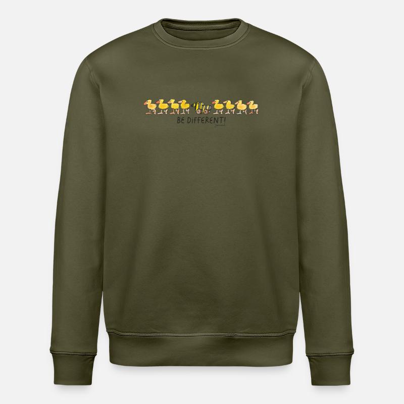 Janosch Tigerente Be Different - Stanley/Stella Unisex Bio-Sweatshirt ROLLER - Khaki