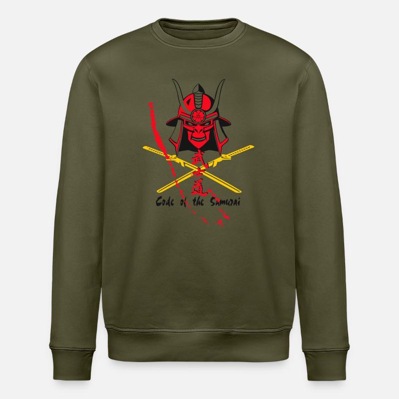 Code Samurai Krieger: Klingen-Design - Stanley/Stella Unisex Bio-Sweatshirt ROLLER - Khaki