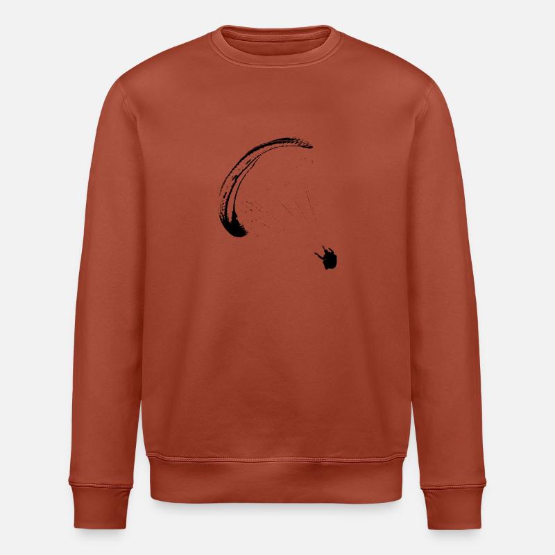 paraglider bw - Stanley/Stella Unisex Bio-Sweatshirt ROLLER - Terrakotta