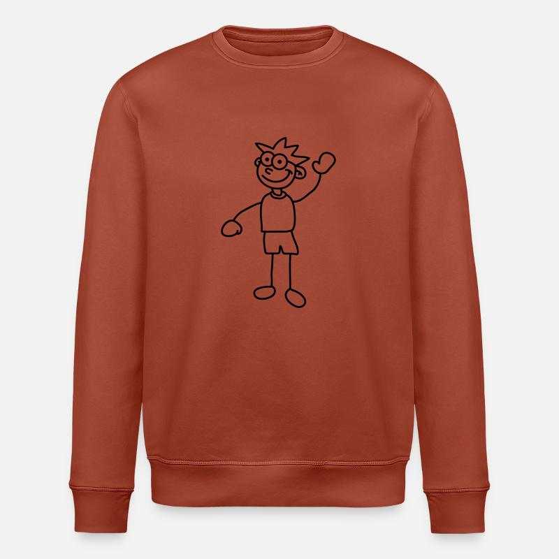 gruenkopf_1c - Stanley/Stella Unisex Bio-Sweatshirt ROLLER - Terrakotta