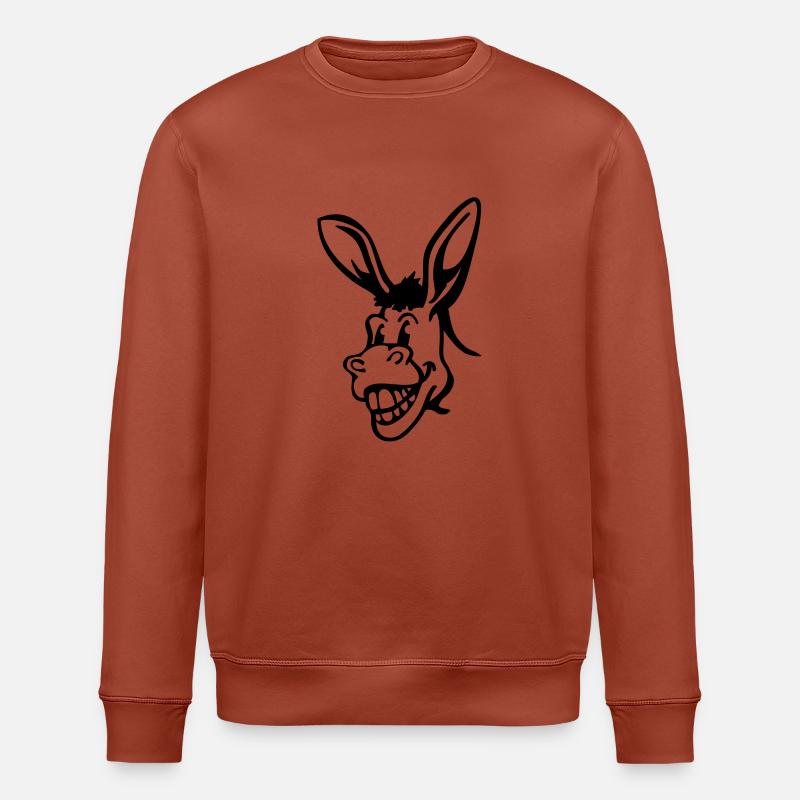 esel_t1 - Sweat bio ROLLER Stanley/Stella Unisexe - terracotta