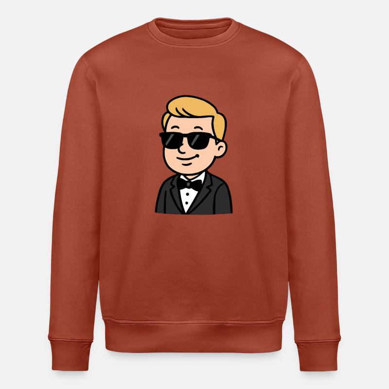braeutigam sonnenbrille comic - Stanley/Stella Unisex Bio-Sweatshirt ROLLER - Terrakotta