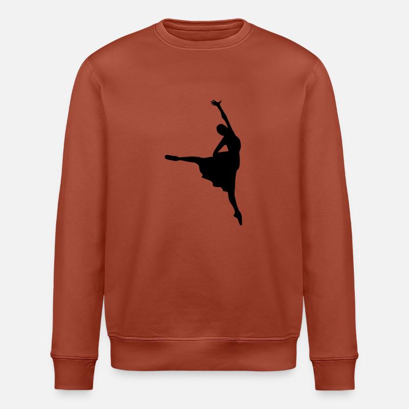 Vector Ballet dancer Silhouette - Stanley/Stella ROLLER Unisex Organic Sweatshirt - heritage brown