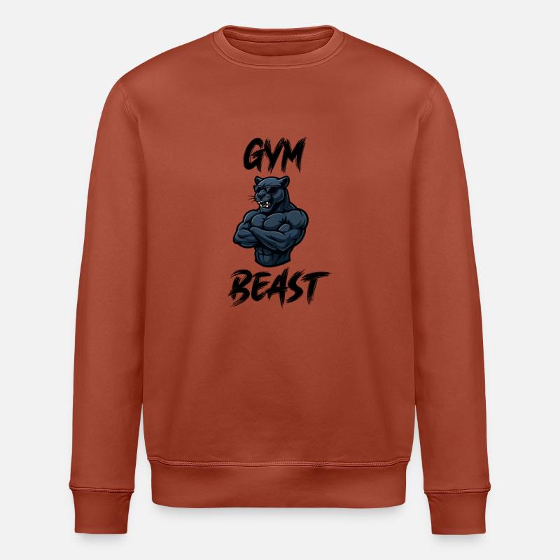 panther comic gym - Stanley/Stella Unisex Bio-Sweatshirt ROLLER - Terrakotta