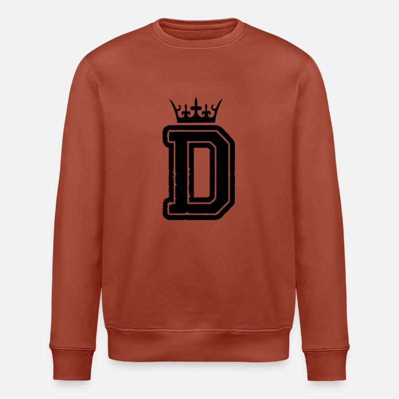 buchstabe_d_king_01 - Stanley/Stella Unisex Bio-Sweatshirt ROLLER - Terrakotta