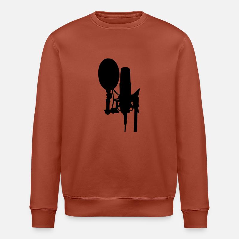 mikrofon design - Stanley/Stella Unisex Bio-Sweatshirt ROLLER - Terrakotta
