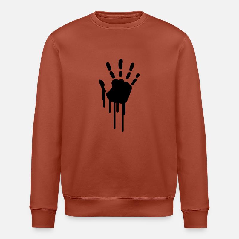 hand_print_graffiti - Sweat bio ROLLER Stanley/Stella Unisexe - terracotta