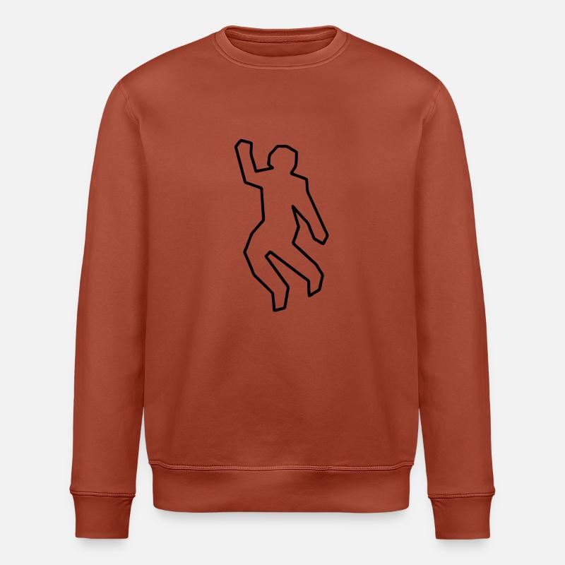 crime_scene - Stanley/Stella Unisex Bio-Sweatshirt ROLLER - Terrakotta