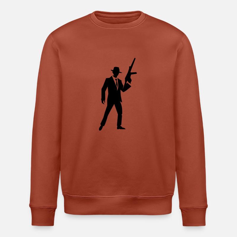 gangster_01 - Stanley/Stella Unisex Bio-Sweatshirt ROLLER - Terrakotta