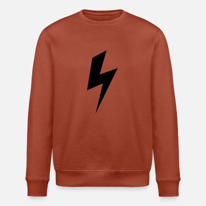 Strom Blitz Elektro Icon - Stanley/Stella Unisex Bio-Sweatshirt ROLLER - Terrakotta