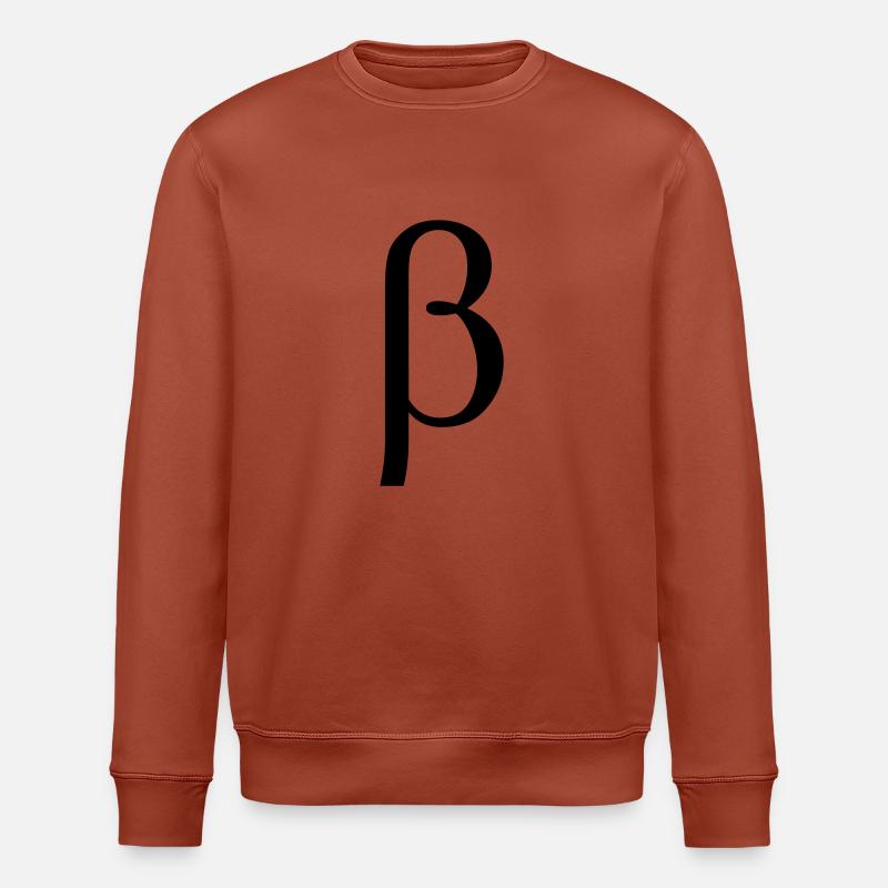 beta græske bogstav - Stanley/Stella økologisk unisex-sweatshirt ROLLER - terrakotta