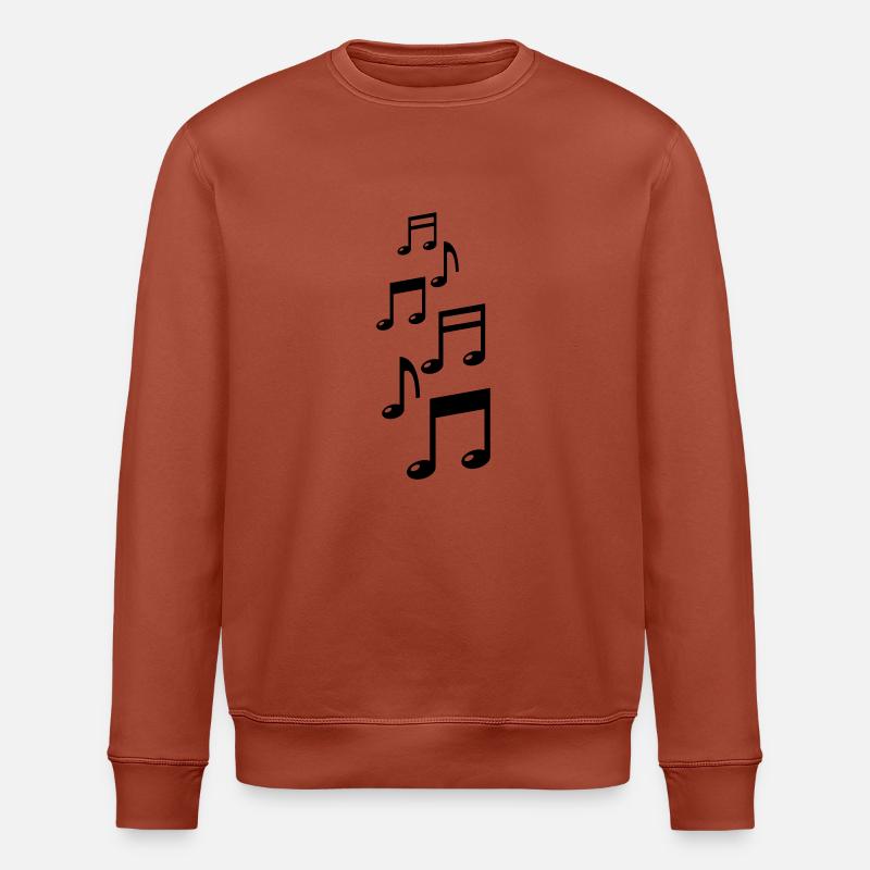 music_notes_f1 - Stanley/Stella Unisex Bio-Sweatshirt ROLLER - Terrakotta