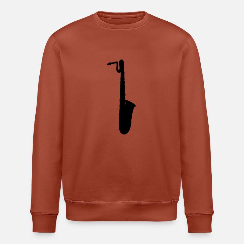 saxophone saxo baryton - Sweat bio ROLLER Stanley/Stella Unisexe - terracotta