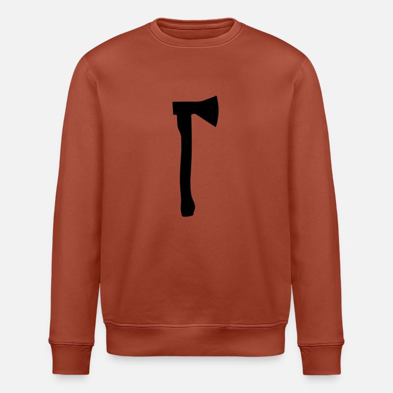 axt silhouette - Stanley/Stella Unisex Bio-Sweatshirt ROLLER - Terrakotta