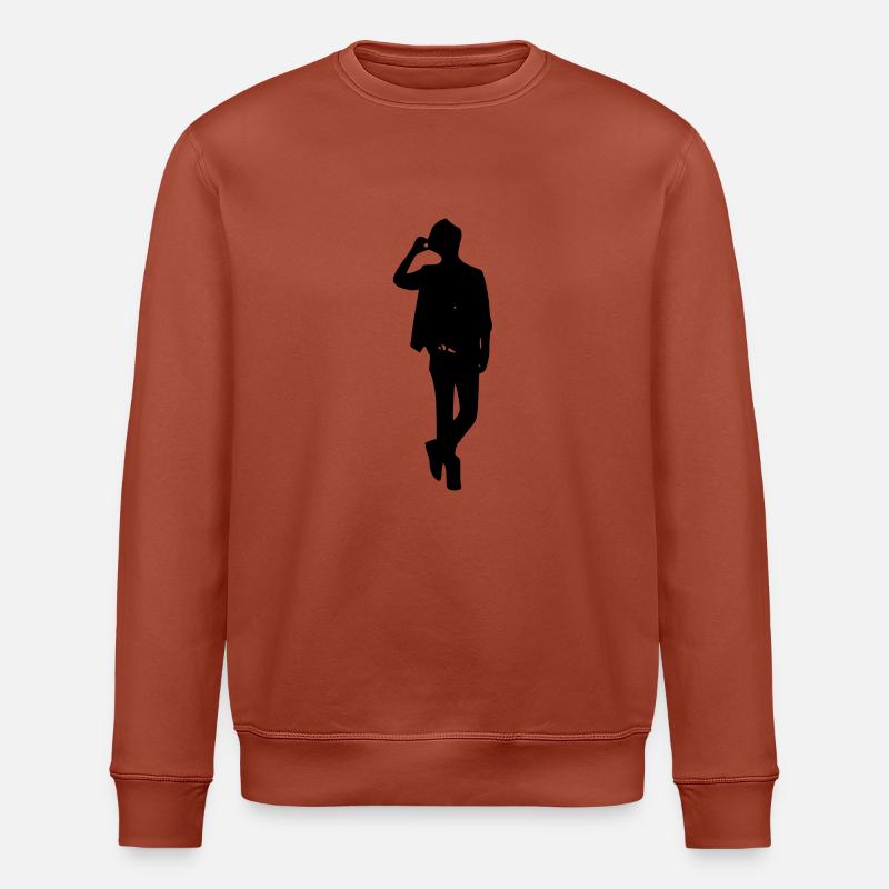 Modèle garçon silhouette - Sweat bio ROLLER Stanley/Stella Unisexe - terracotta