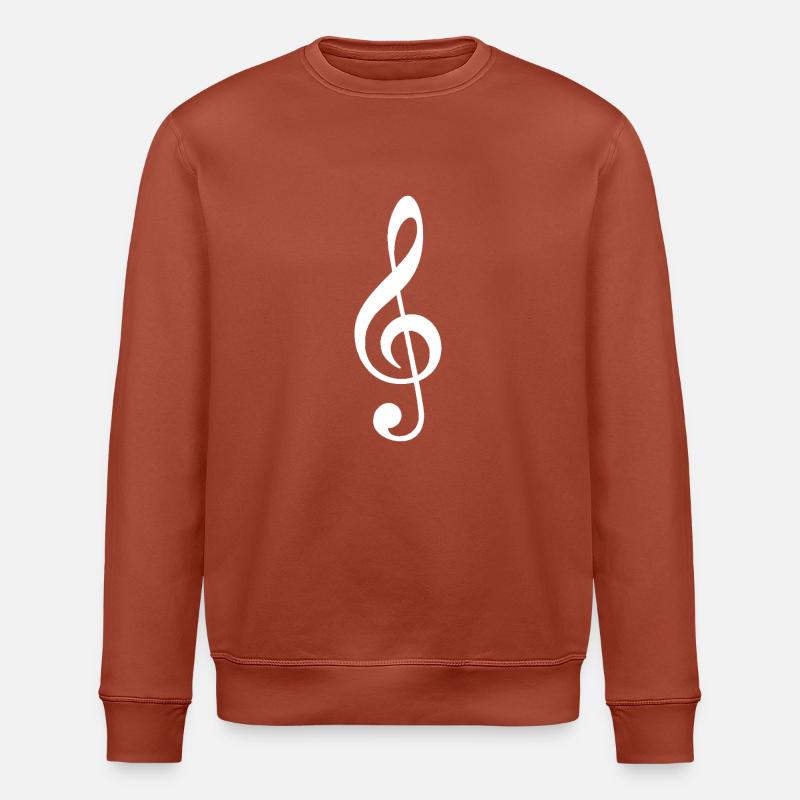 Cle de Sol weiß - Stanley/Stella Unisex Bio-Sweatshirt ROLLER - Terrakotta