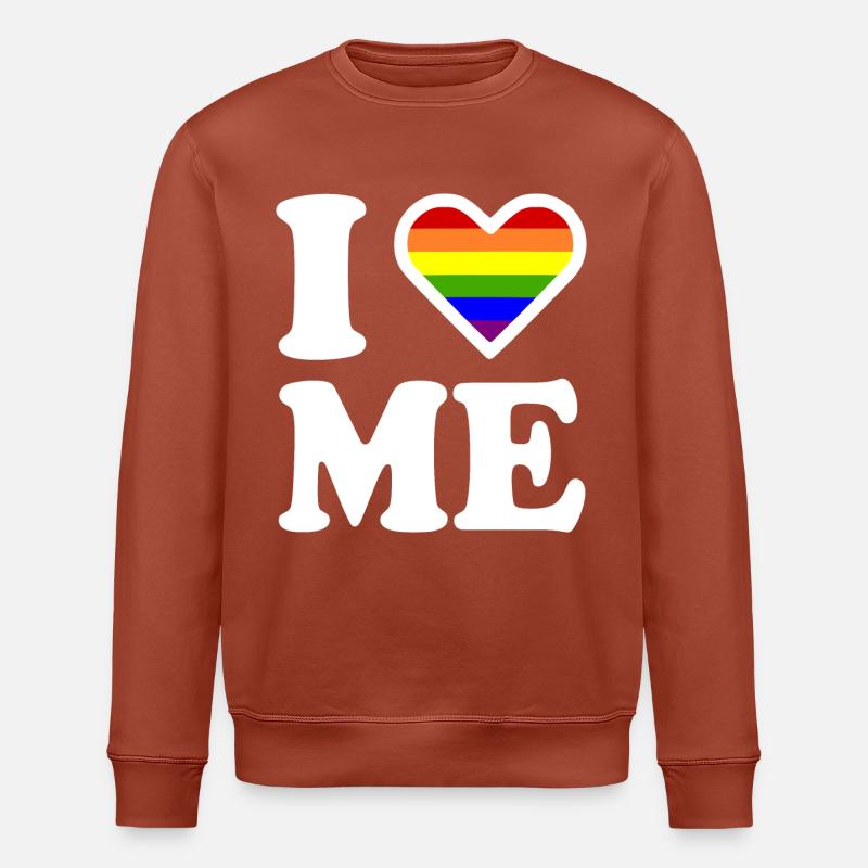 I love me - Stanley/Stella Unisex Bio-Sweatshirt ROLLER - Terrakotta