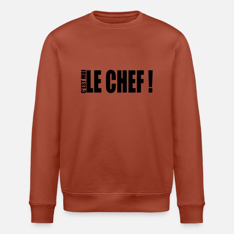 c'est moi le chef ! - Sweat bio ROLLER Stanley/Stella Unisexe - terracotta