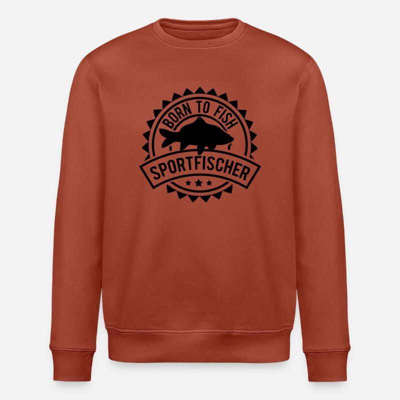 sportfischer - Stanley/Stella Unisex Bio-Sweatshirt ROLLER - Terrakotta