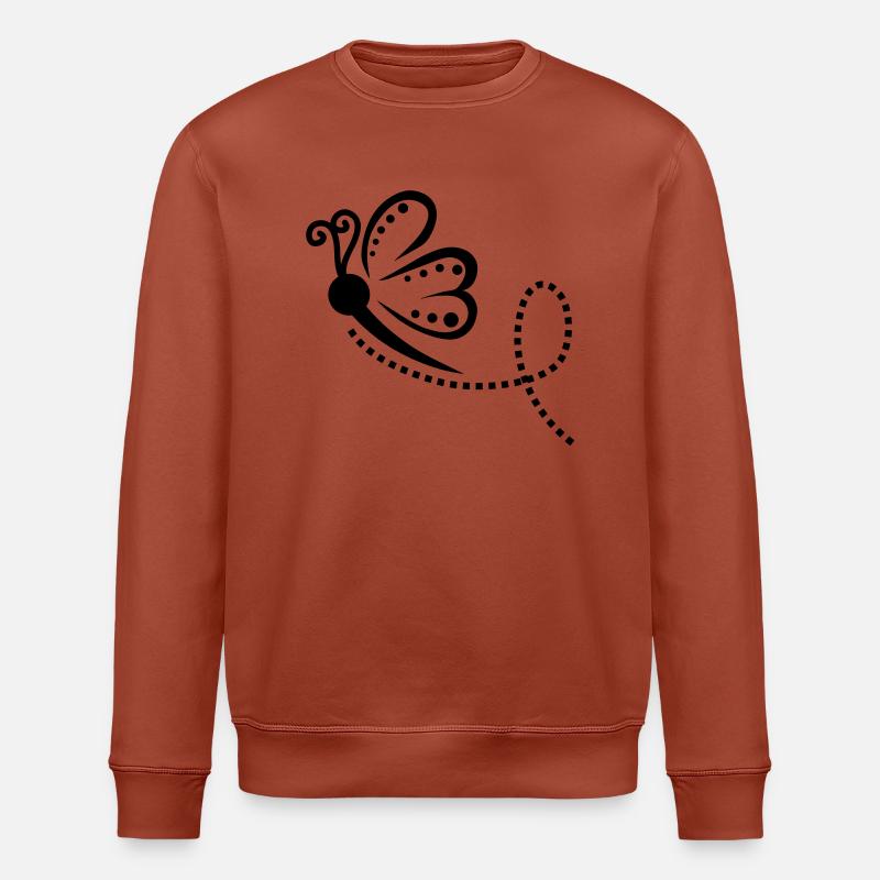 Butterfly Swing - Stanley/Stella Unisex Bio-Sweatshirt ROLLER - Terrakotta