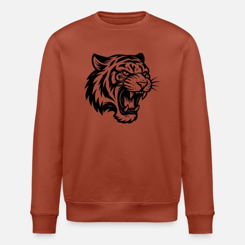 Der brüllende Tiger - Stanley/Stella Unisex Bio-Sweatshirt ROLLER - Terrakotta