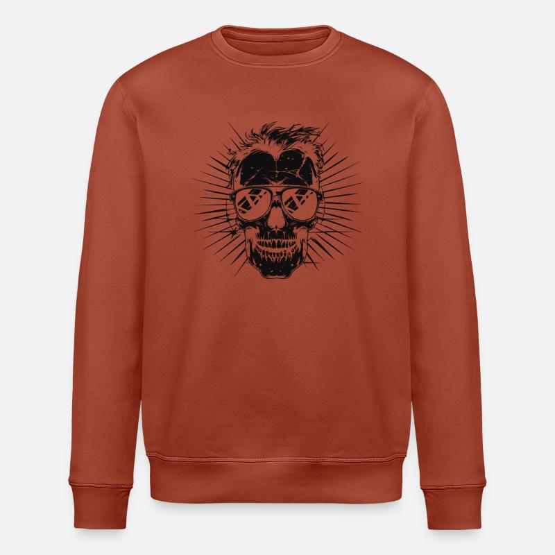 skull sonnenbrille - Stanley/Stella Unisex Bio-Sweatshirt ROLLER - Terrakotta