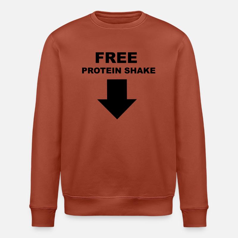 Protein Shake - Stanley/Stella ROLLER Unisex Organic Sweatshirt - heritage brown