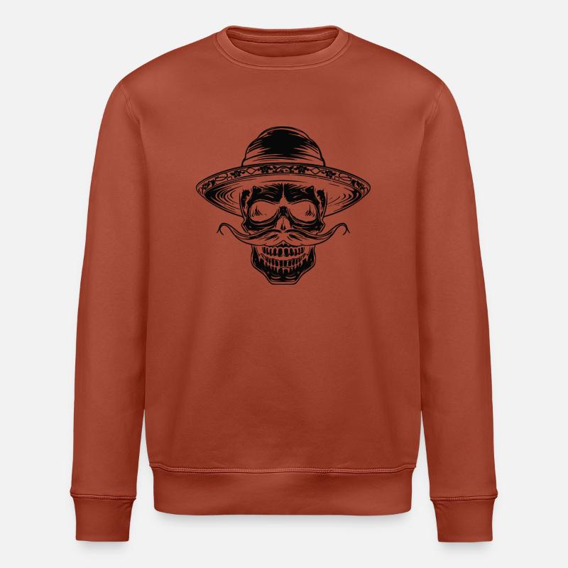Crâne Crâne Mexicain Halloween - Sweat bio ROLLER Stanley/Stella Unisexe - terracotta