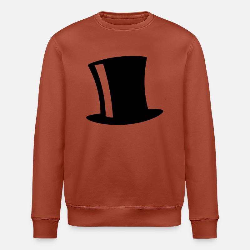 Top Hat - Stanley/Stella ROLLER Unisex Organic Sweatshirt - heritage brown