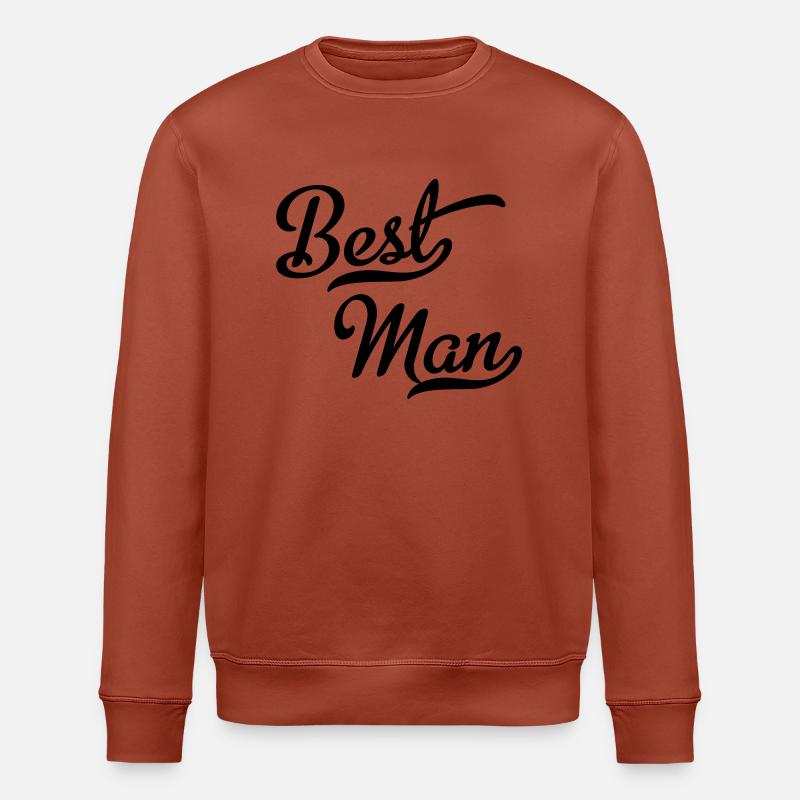 Best man - Stanley/Stella ROLLER Unisex Organic Sweatshirt - heritage brown