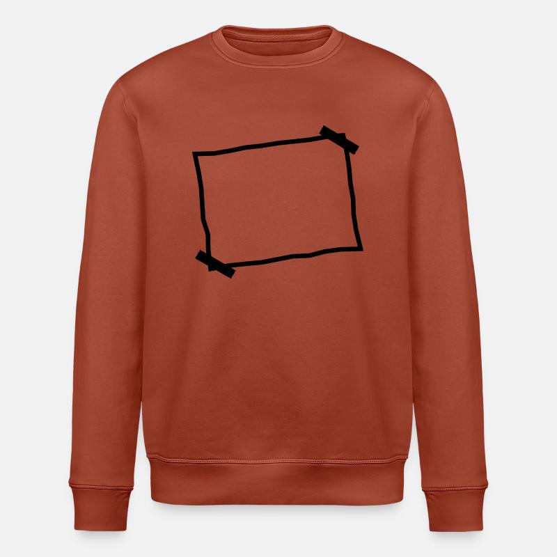 Leerer Zettel Notiz Aufgeklebt - Stanley/Stella Unisex Bio-Sweatshirt ROLLER - Terrakotta