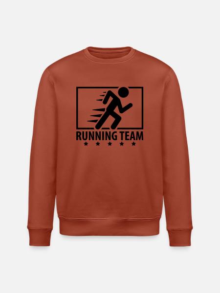 running_team_design_qu1 - Stanley/Stella ROLLER Unisex Organic Sweatshirt - heritage brown