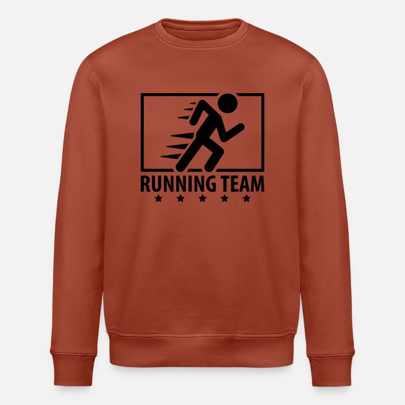 running_team_design_qu1 - Stanley/Stella ROLLER Unisex Organic Sweatshirt - heritage brown