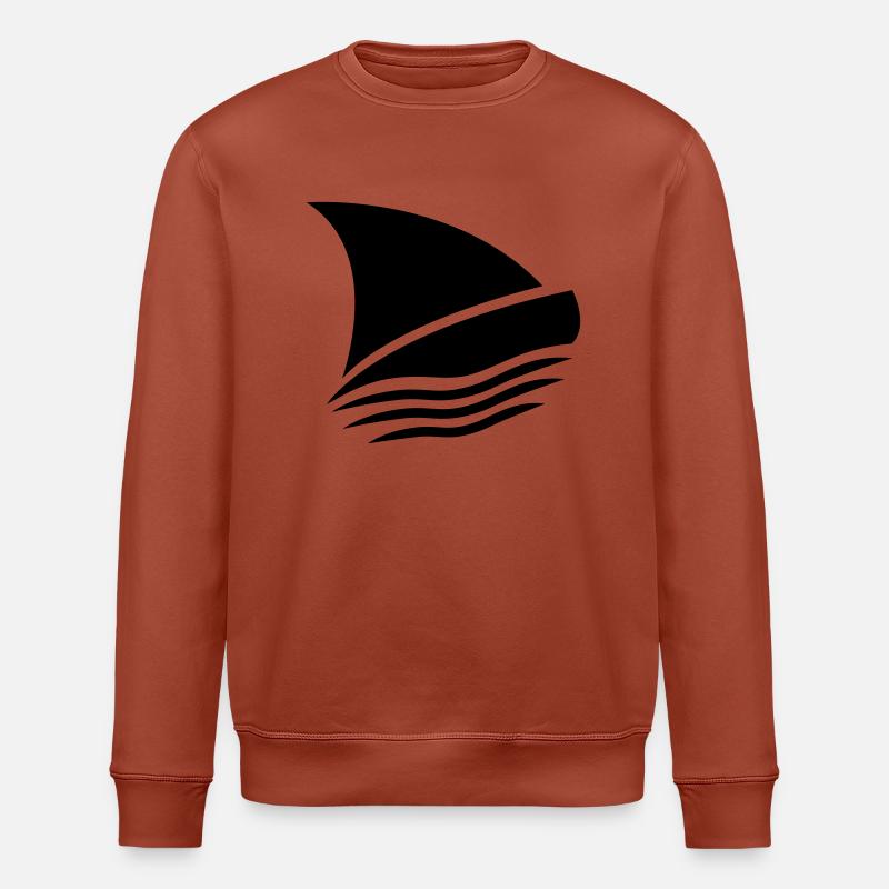 Sailingboat - Stanley/Stella Unisex Bio-Sweatshirt ROLLER - Terrakotta