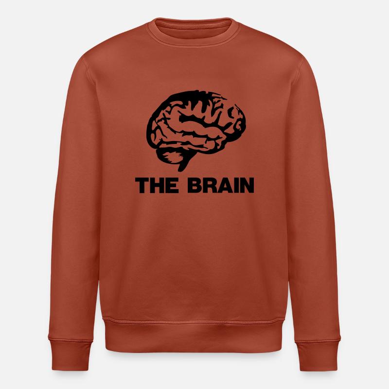 The Brain Design - Stanley/Stella Unisex Bio-Sweatshirt ROLLER - Terrakotta