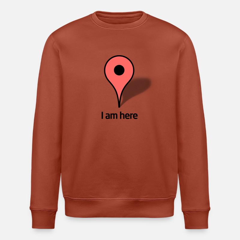 Google Map Marker - Stanley/Stella Unisex Bio-Sweatshirt ROLLER - Terrakotta