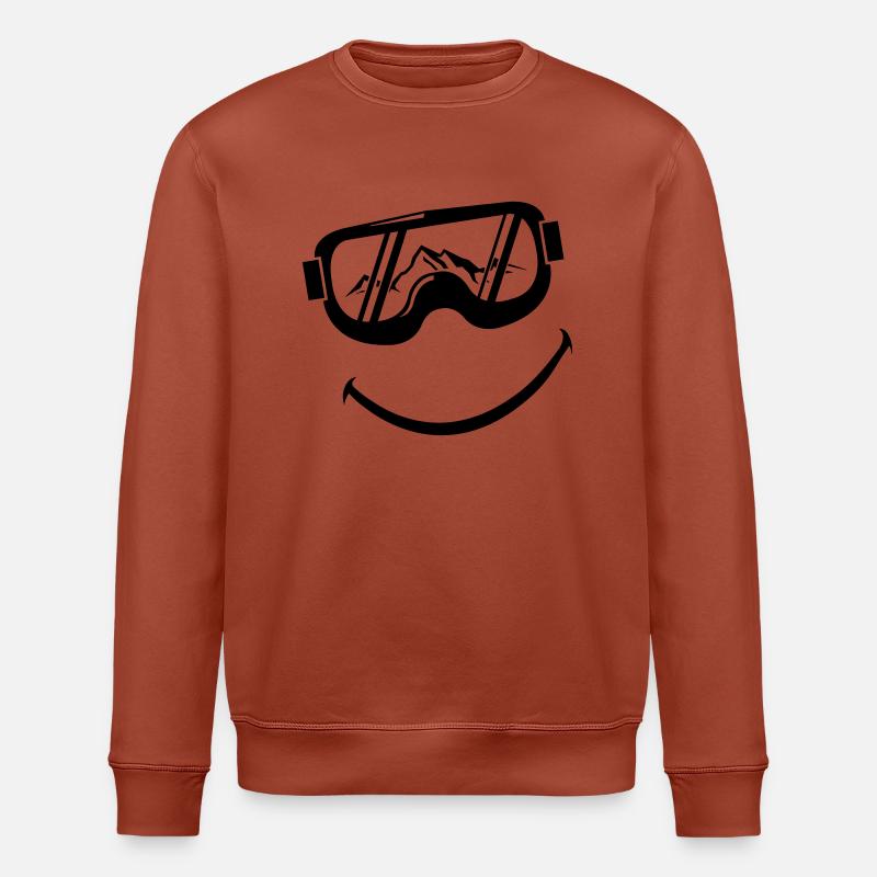 ski_face - Stanley/Stella Unisex Bio-Sweatshirt ROLLER - Terrakotta