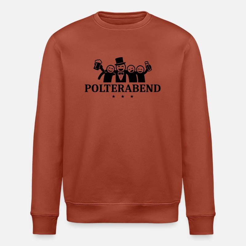 Polterabend Junggesellen - Stanley/Stella Unisex Bio-Sweatshirt ROLLER - Terrakotta