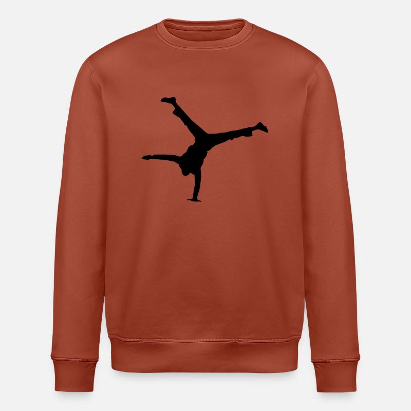 Vector Ballet dancer Silhouette - Stanley/Stella ROLLER Unisex Organic Sweatshirt - heritage brown