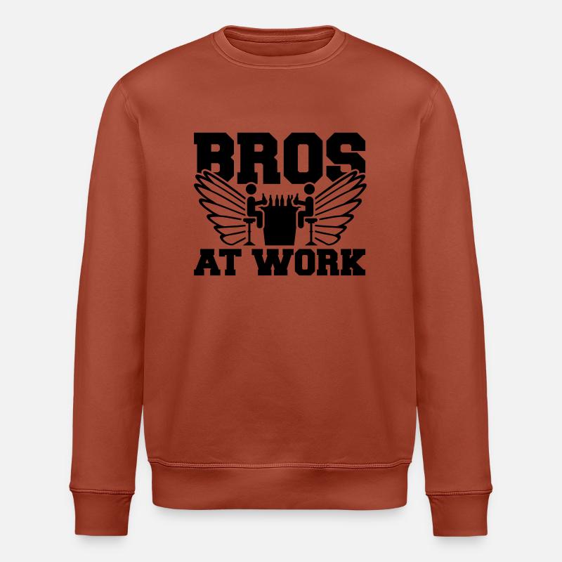 bros_at_work_so1 - Stanley/Stella ROLLER Unisex Organic Sweatshirt - heritage brown