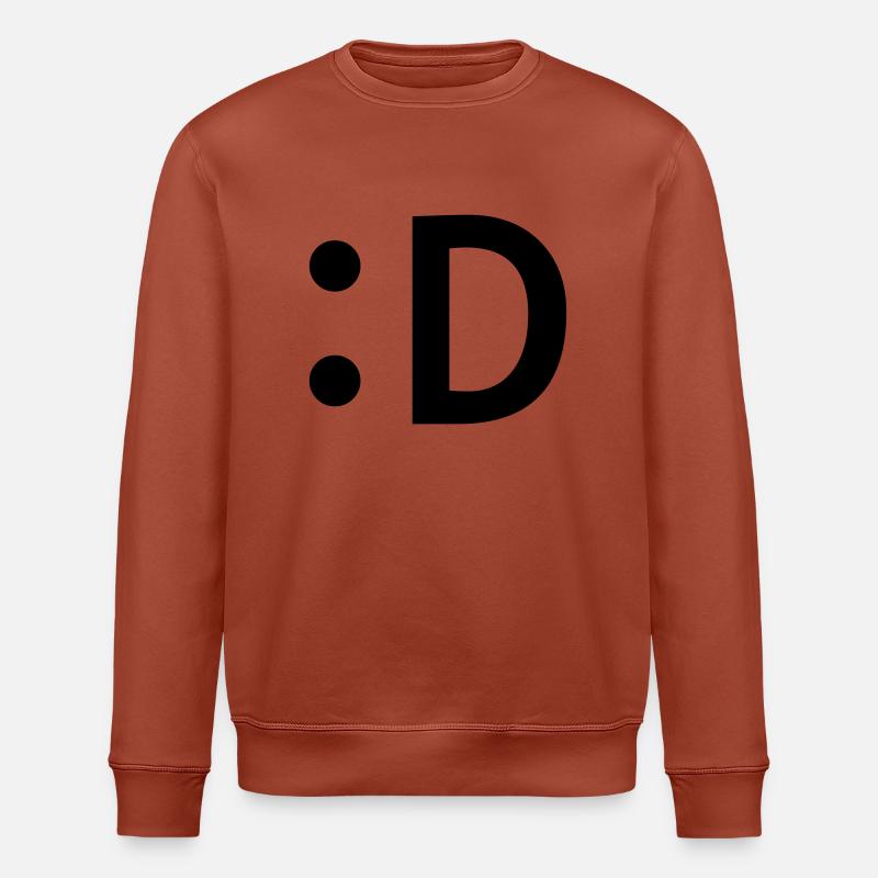 :D smiley lachen - Stanley/Stella Unisex Bio-Sweatshirt ROLLER - Terrakotta