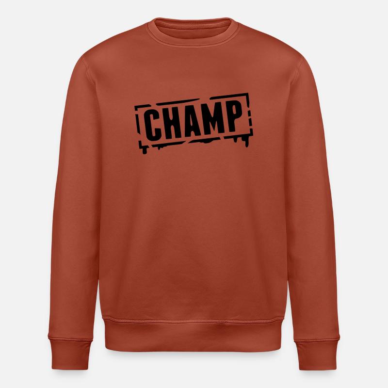 champ_stamp_grunge_g1 - Stanley/Stella Unisex Bio-Sweatshirt ROLLER - Terrakotta