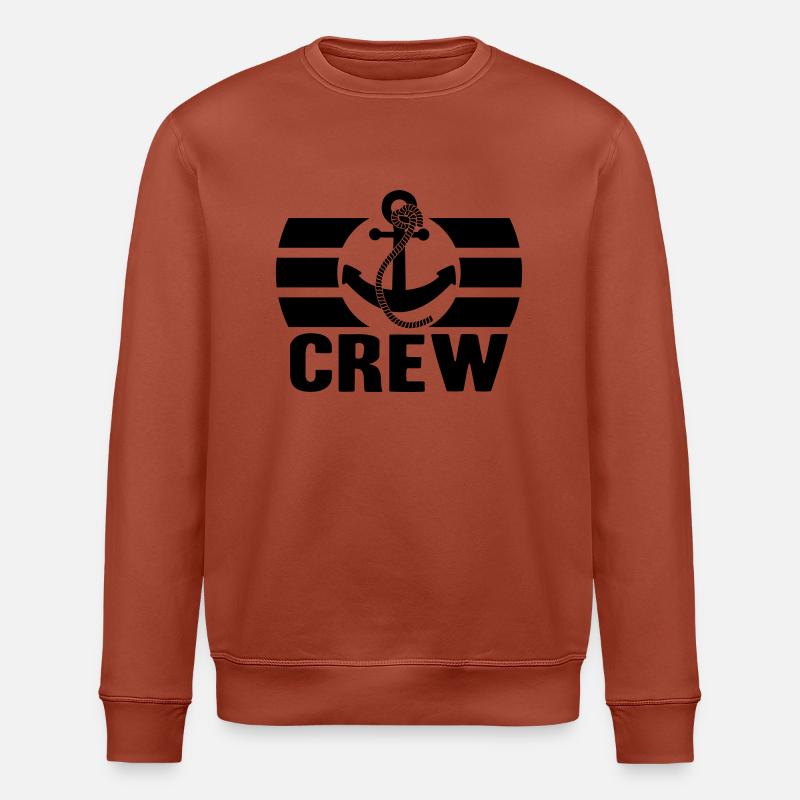 Crew Logo Design - Stanley/Stella Unisex Bio-Sweatshirt ROLLER - Terrakotta